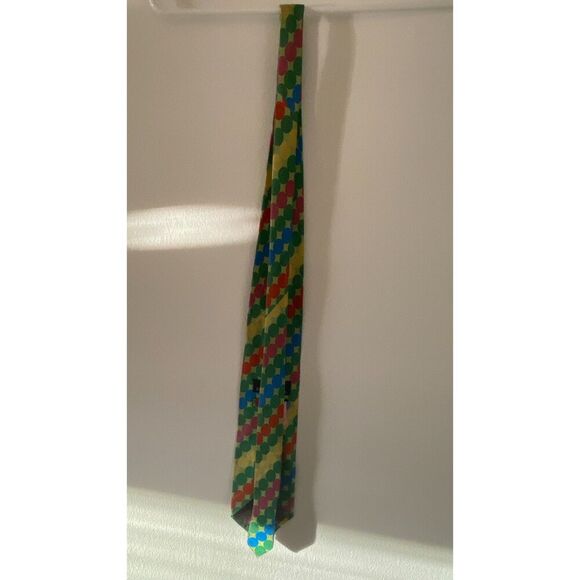 Daniel De Fasson Rainbow Pattern Men's Tie - Picture 2 of 6
